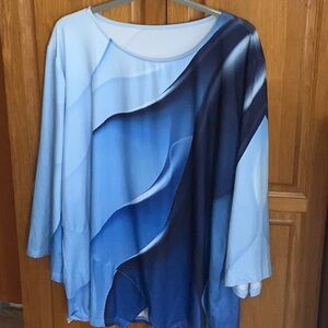 SHEIN Blue Ombre Women's Tunic